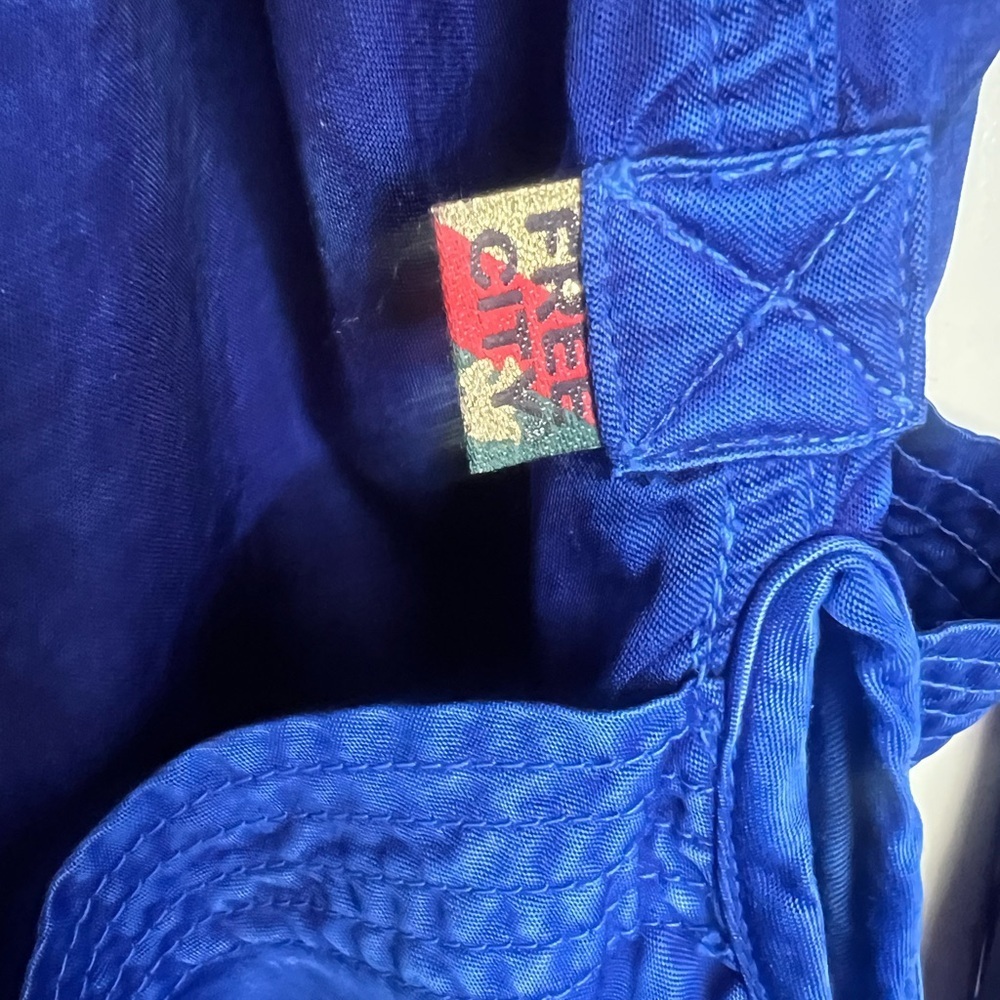 FreeCity Satin Glass Kimono Jacket in Blue Electric - Picture 4 of 5